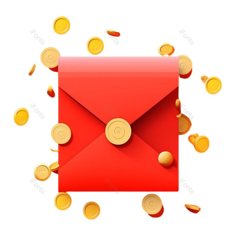 金币图片,喜庆元素,红包PNG,钱币免抠素材